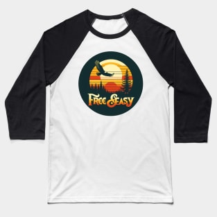 Retro Eagle Soaring Tee - "Free & Easy" Series Baseball T-Shirt